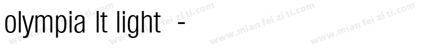olympia lt light字体字体转换